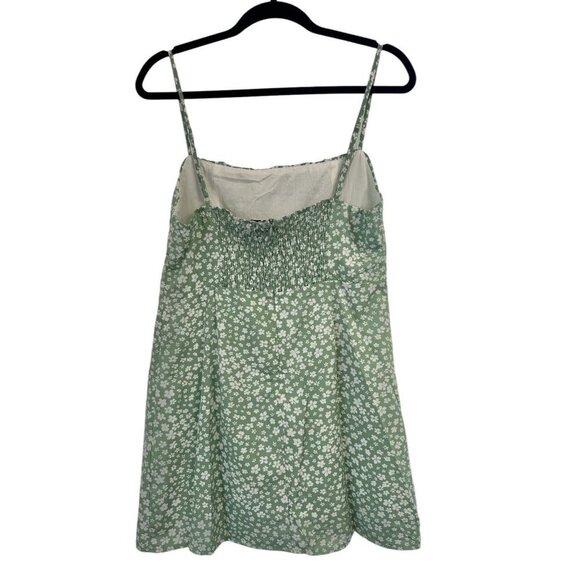 NWT Princess Polly Floral Tally Mini Dress Green Size 12 Adjustable Straps Lined - Picture 3 of 8